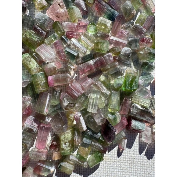 Bicolor Tourmaline Crystals - (76 grams - 380 carats) Jewelry Store Closeout Lot - Picture 6 of 9